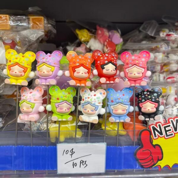 Cute Chibi Characters with Floral Hood Figurine Set (10pcs)