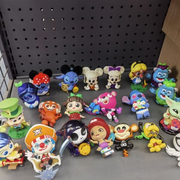Mini Cartoon Anime Figures - Cute Collectible Action Dolls for DIY Craft & Desk Decor